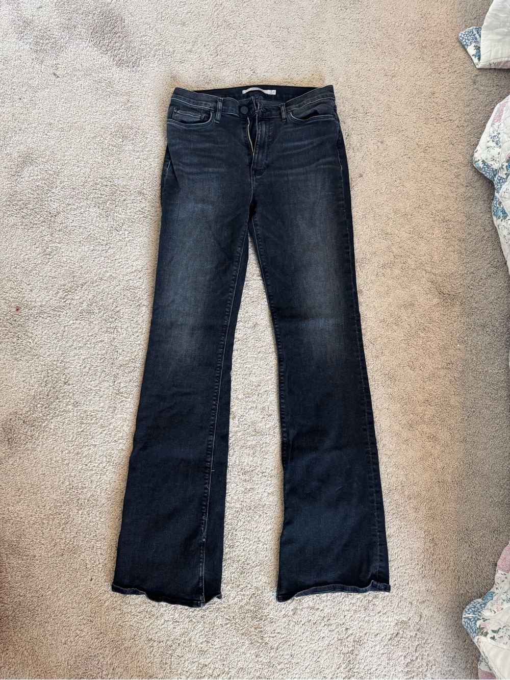 Hudson Jeans Dark Wash Black Flare Jeans
